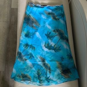 Vintage Y2K Hawaiian midi skirt